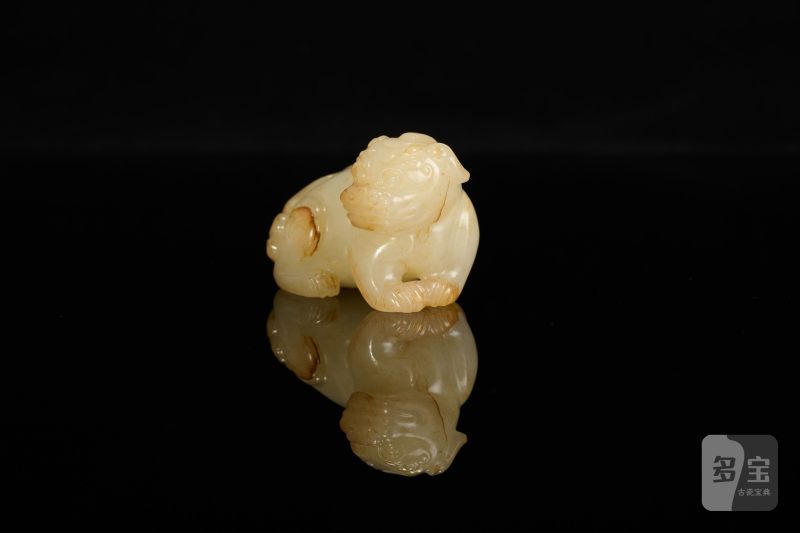 Lot1066 清 白玉狮子 - 图4